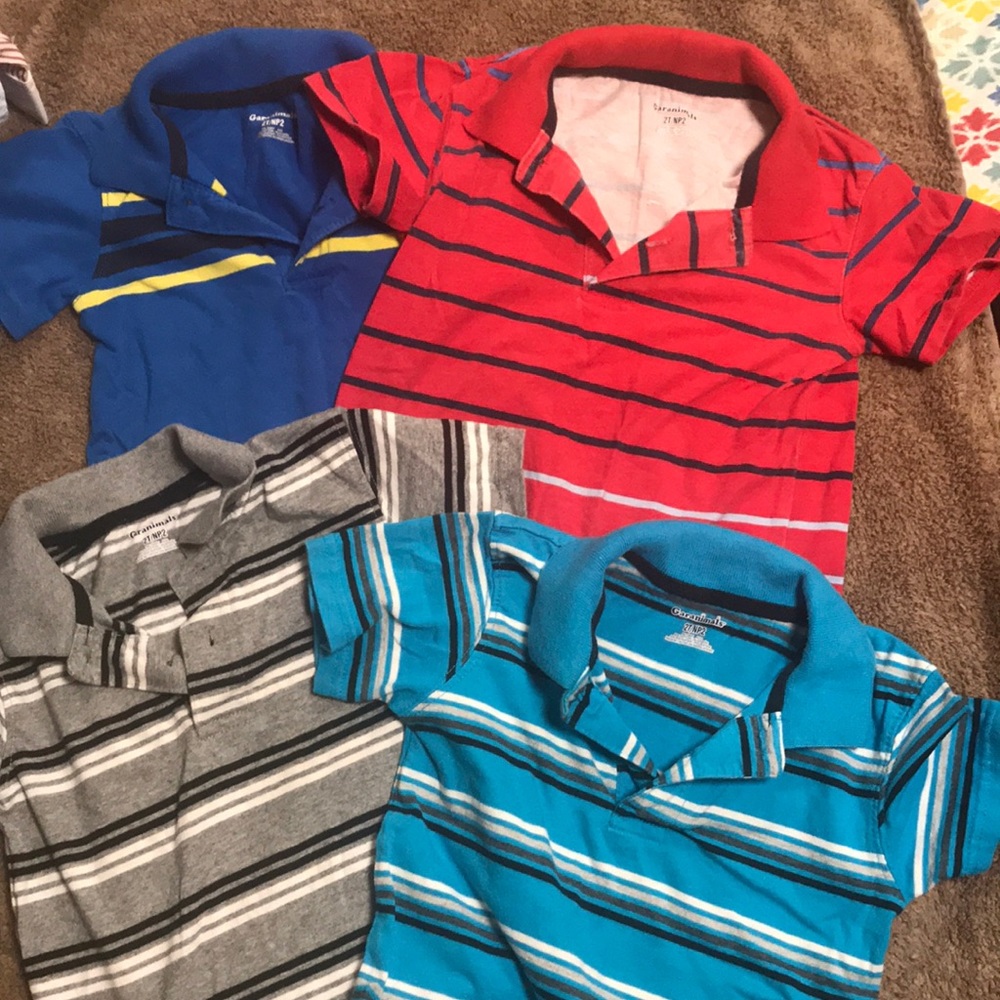 Garanimals Boys Short Sleeve Polos (set of 4)